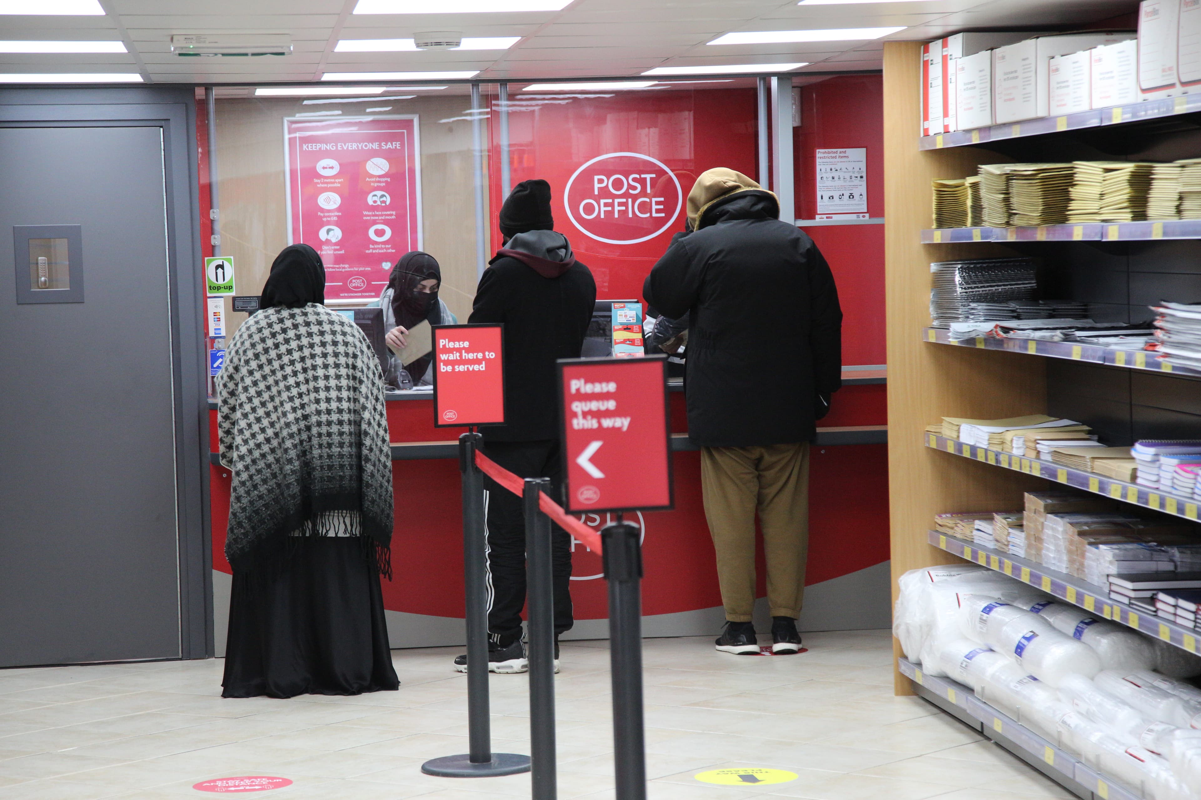Serving customers at MKP Post Offices